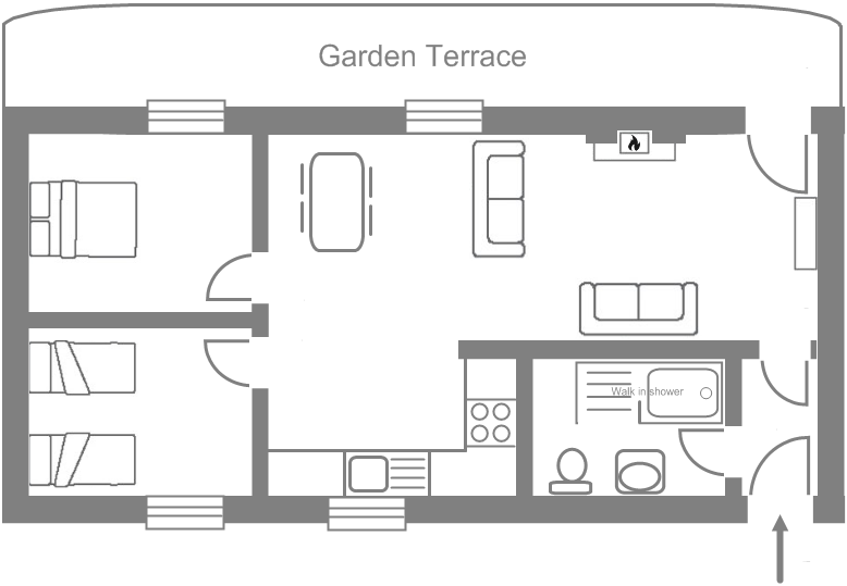 Bwthyn Meillion floor plan