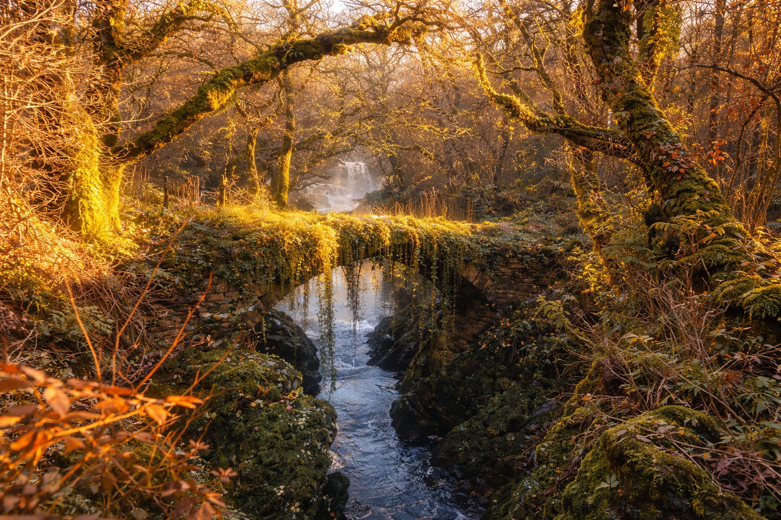 Walk to the Roman Bridge in Penmachno direct from Benar Cottages - it's an Instagram sensation